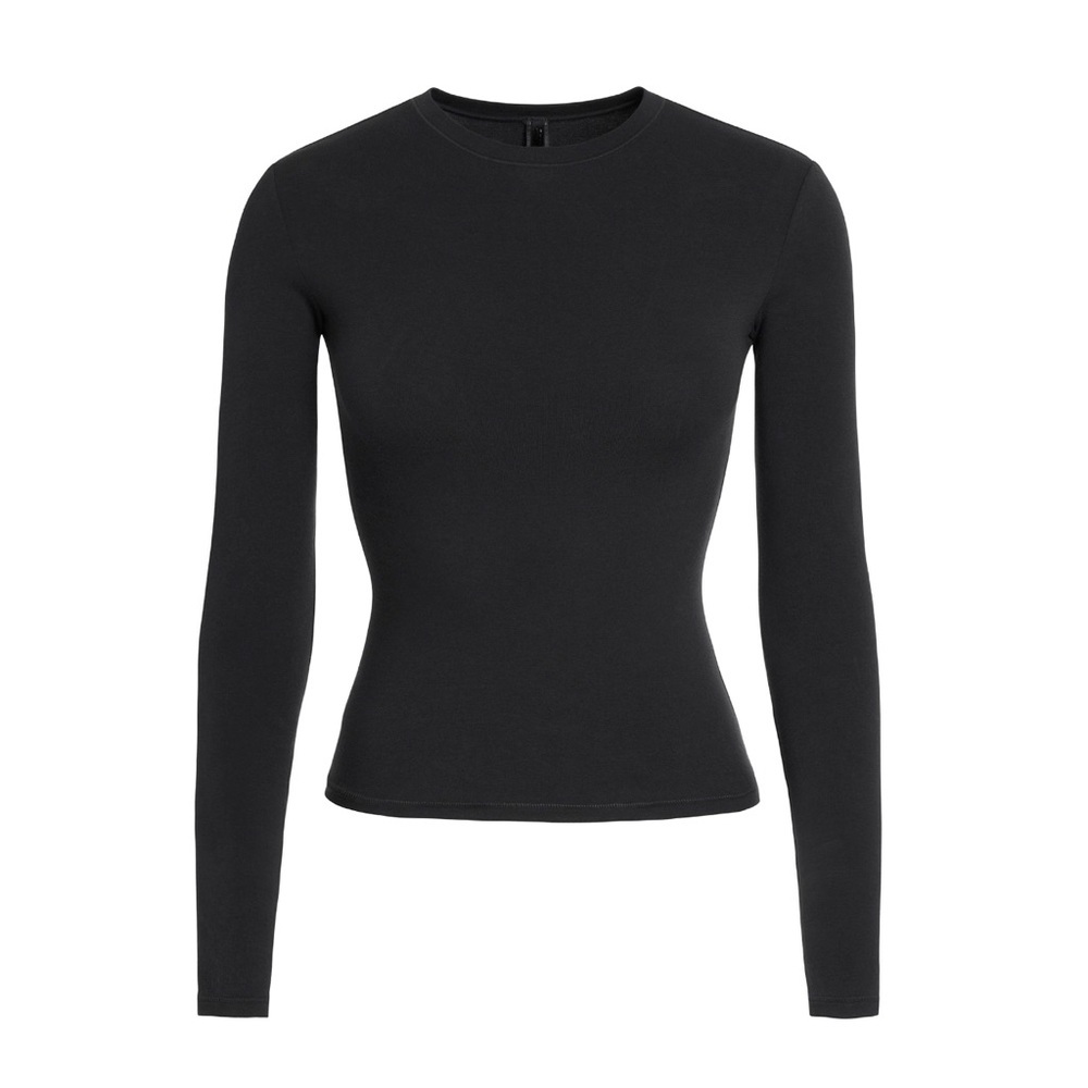 Skims Cotton Jersey Long Sleeve T shirt